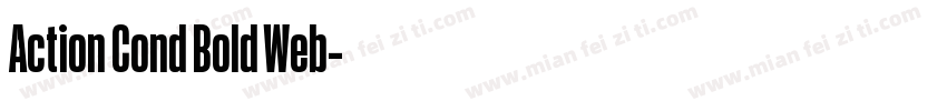 Action Cond Bold Web字体转换